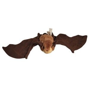 Wildlife Artist Brown Bat Stuffed Plush Animal Soft Winged Toy 7 x 15 inch